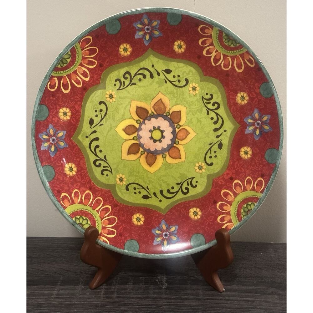 Sue Zipkin Chop Plate 11" Certified International Dinnerware Fiesta Party Bold